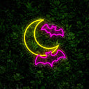 Flying Bats Neon Sign - Reels Custom