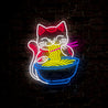 Fortune Ramen Cat Neon Sign - Reels Custom