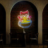 Fortune Ramen Cat Neon Sign - Reels Custom