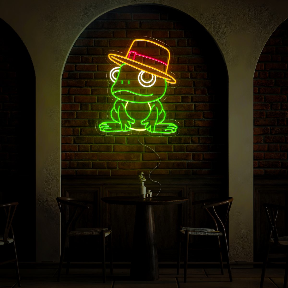 Frog With Cowboy Hat Neon Sign - Reels Custom