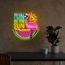 Fun In The Sun Artwork Neon Sign - Reels Custom