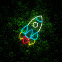 Funny Flying Rockets UFO Neon Sign - Reels Custom