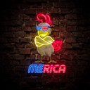 Funny Merica Chicken 4th of July Artwork Neon Sign - Reels Custom