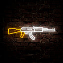 Game Room Decor AK-47 Neon Sign - Reels Custom