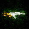 Game Room Decor AK-47 Neon Sign - Reels Custom
