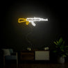 Game Room Decor AK-47 Neon Sign - Reels Custom