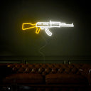 Game Room Decor AK-47 Neon Sign - Reels Custom
