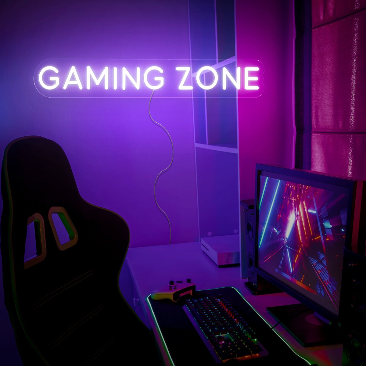Gaming Zone Neon Sign - Reels Custom