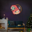 Gemini Zodiac Artwork Led Neon Sign - Reels Custom