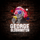 George Sloshington Washington 4th Of July American Men Artwork Led Neon Sign - Reels Custom