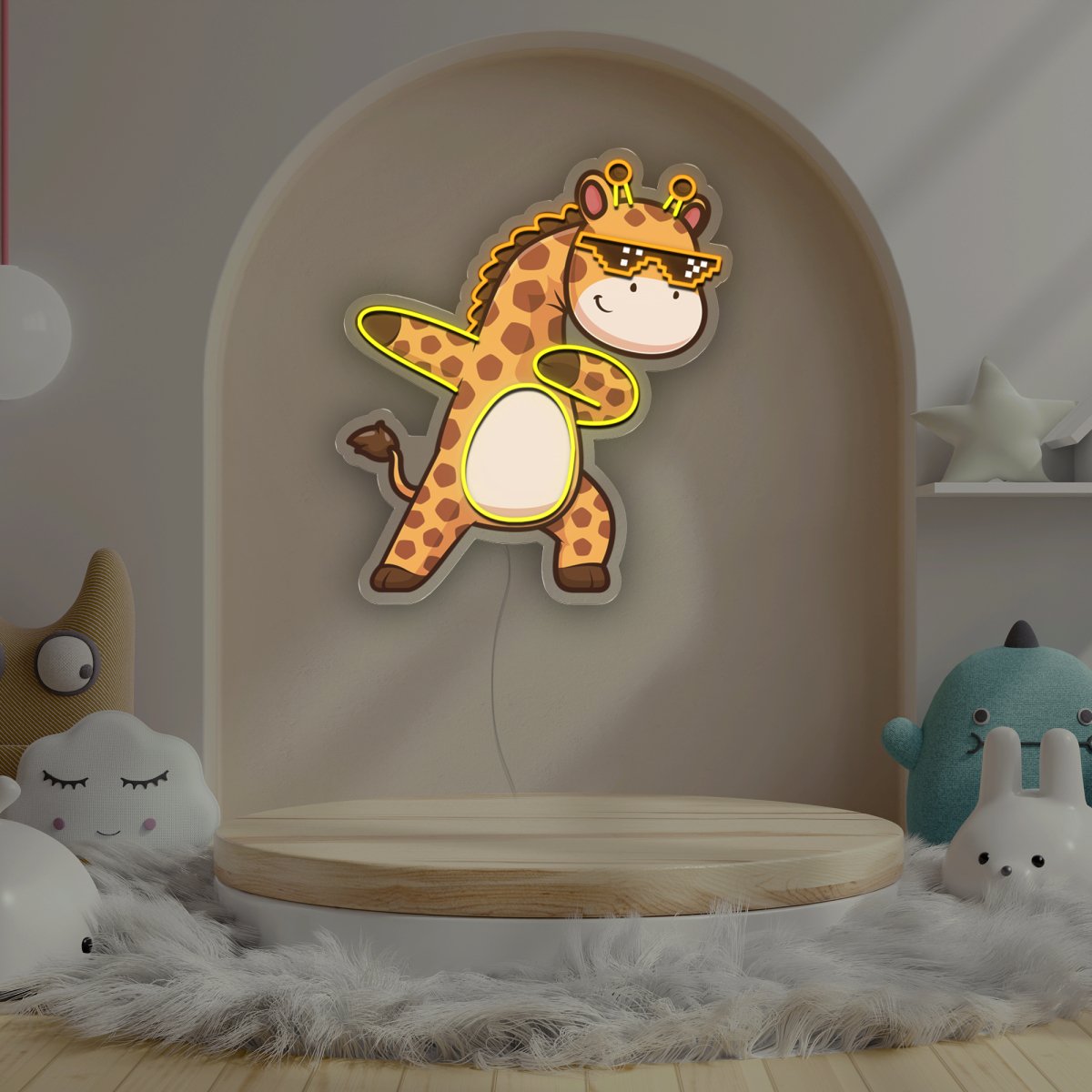 Giraffe Artwork Led Neon Sign - Reels Custom