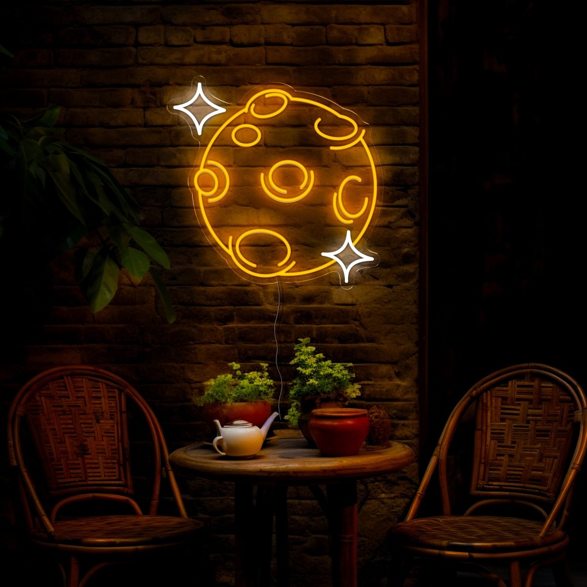 Glowing Asteroid Neon Sign - Reels Custom