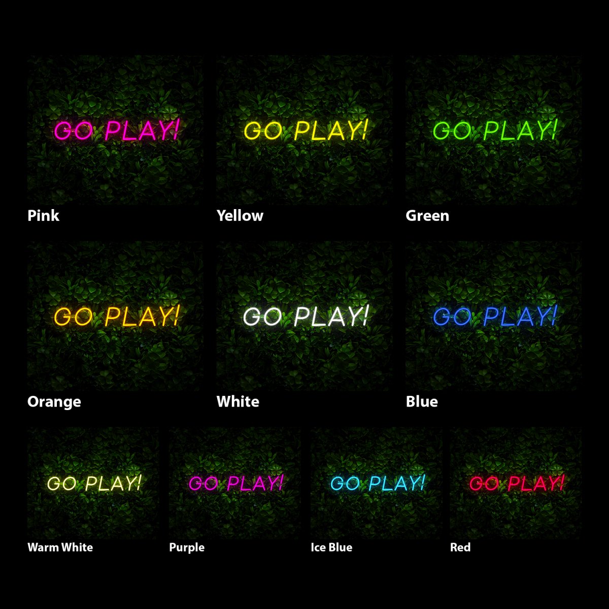 Go Play Neon Sign - Reels Custom