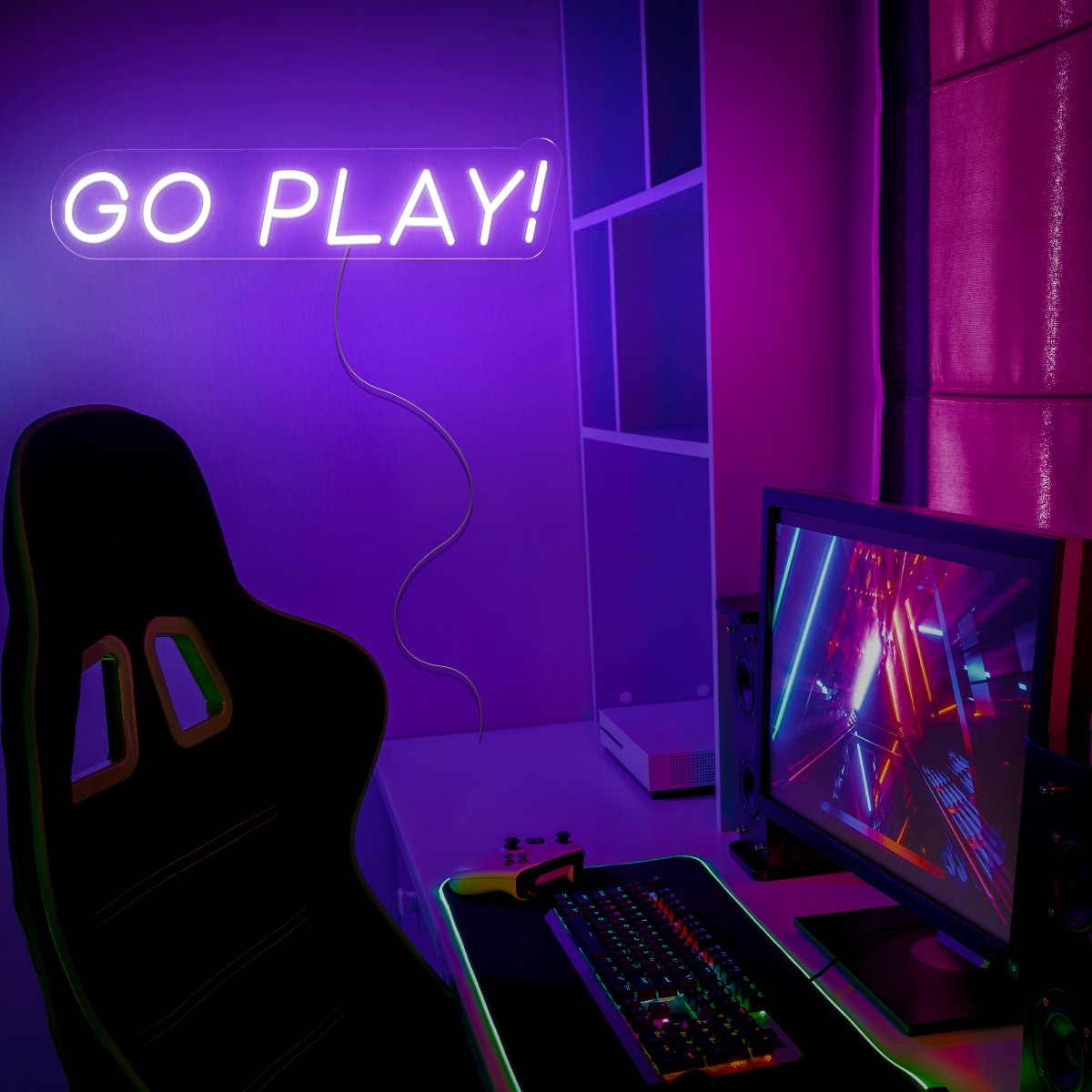 Go Play Neon Sign - Reels Custom