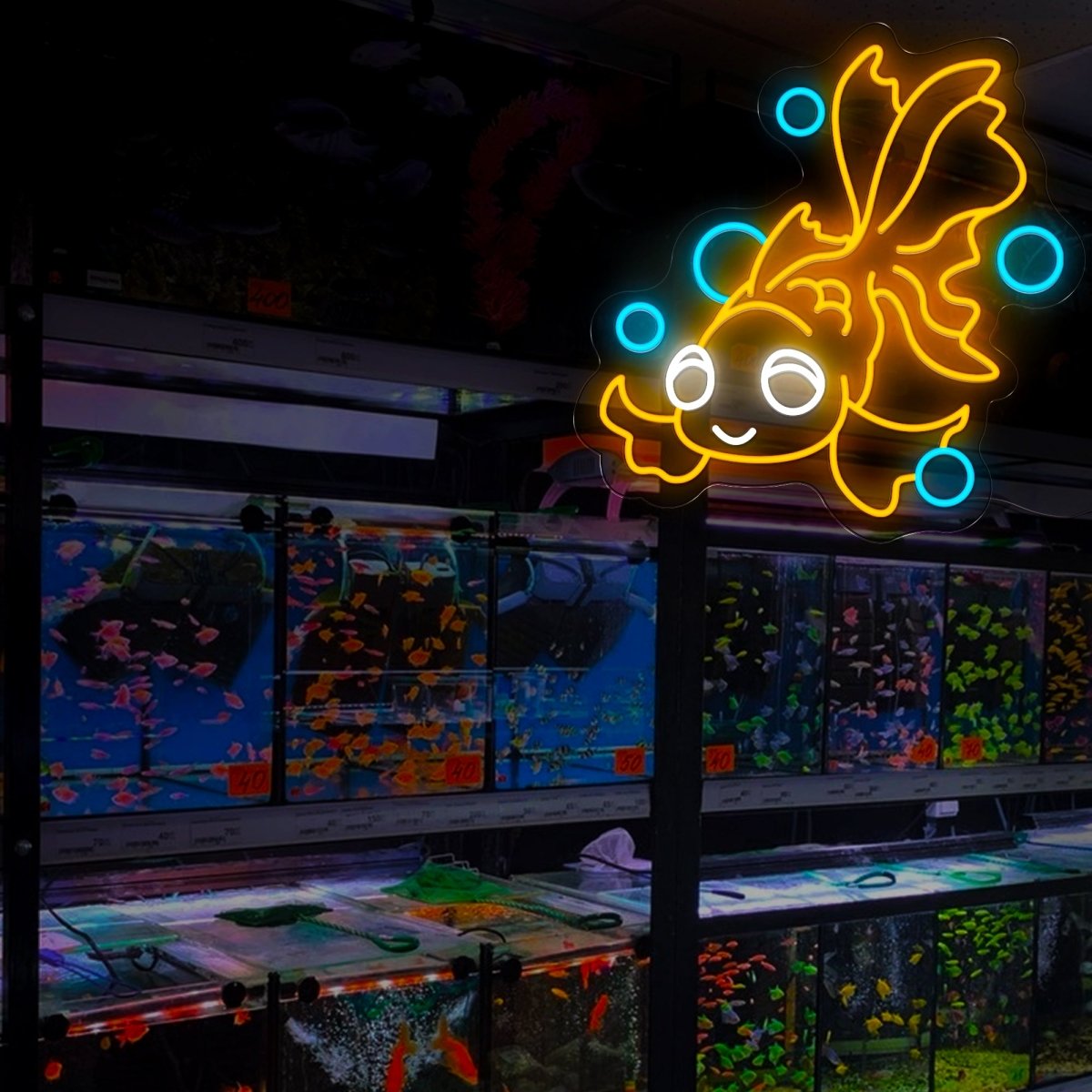 Goldfish Neon Sign - Reels Custom