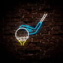 Golf Ball Neon Sign - Reels Custom