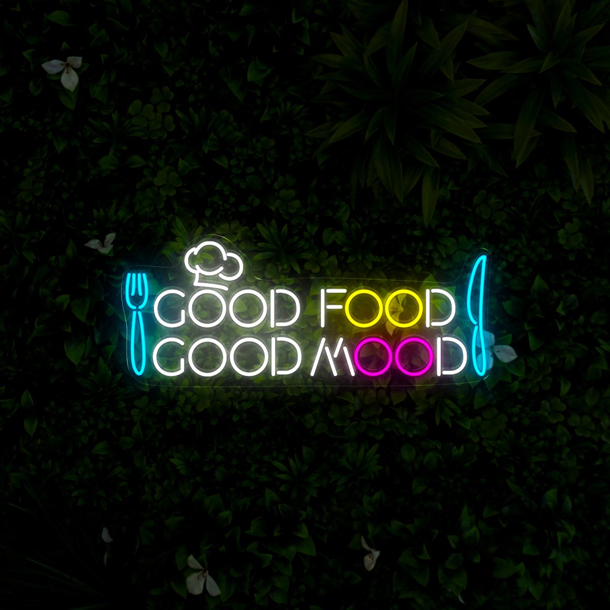 Good Food, Good Mood Neon Sign - Reels Custom