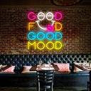 Good Food Good Mood Neon Sign - Reels Custom
