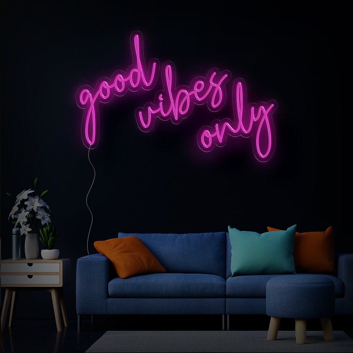 Good Vibes Only Quotes Led Neon Sign - Reels Custom