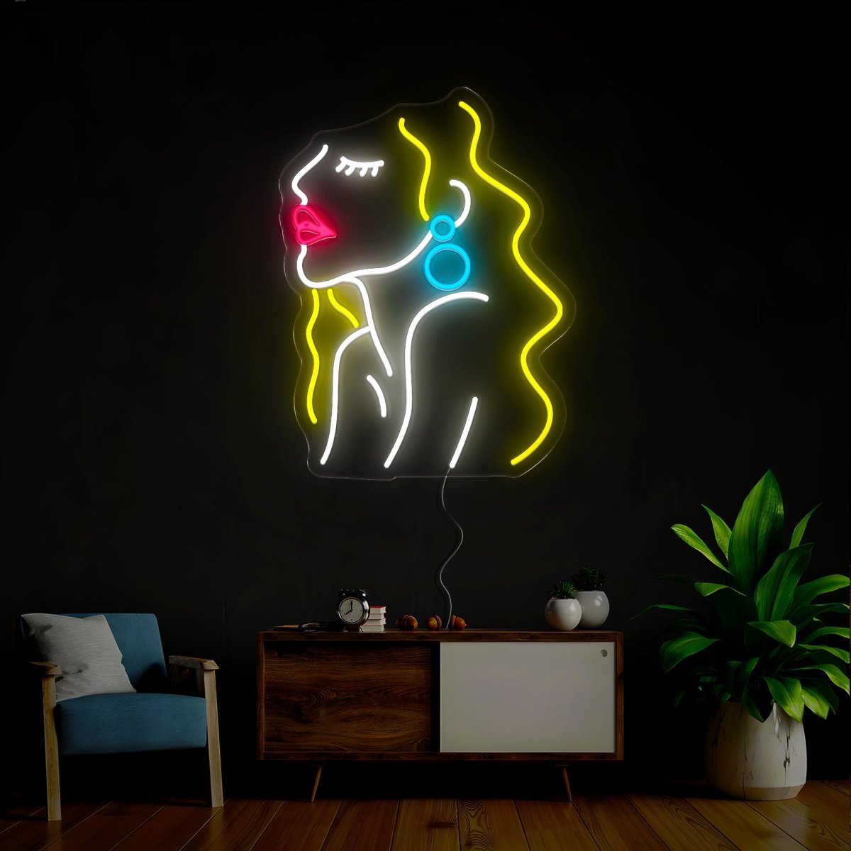 Graceful Lady Neon Sign - Reels Custom