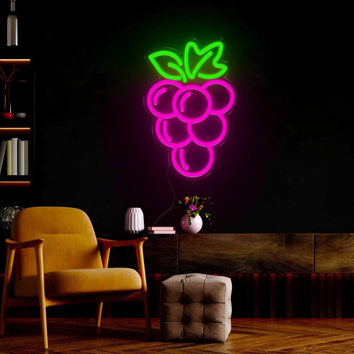 Grape Fruits Led Neon Sign - Reels Custom