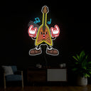 Guitar Cartoon Artwork Led Neon Sign - Reels Custom