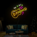 Guitar Led Neon Sign - Reels Custom
