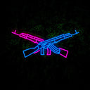Gun Neon Signs AK 47 Neon Sign For Gamers - Reels Custom