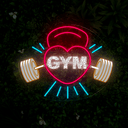 Gym Artwork Neon Sign - Reels Custom