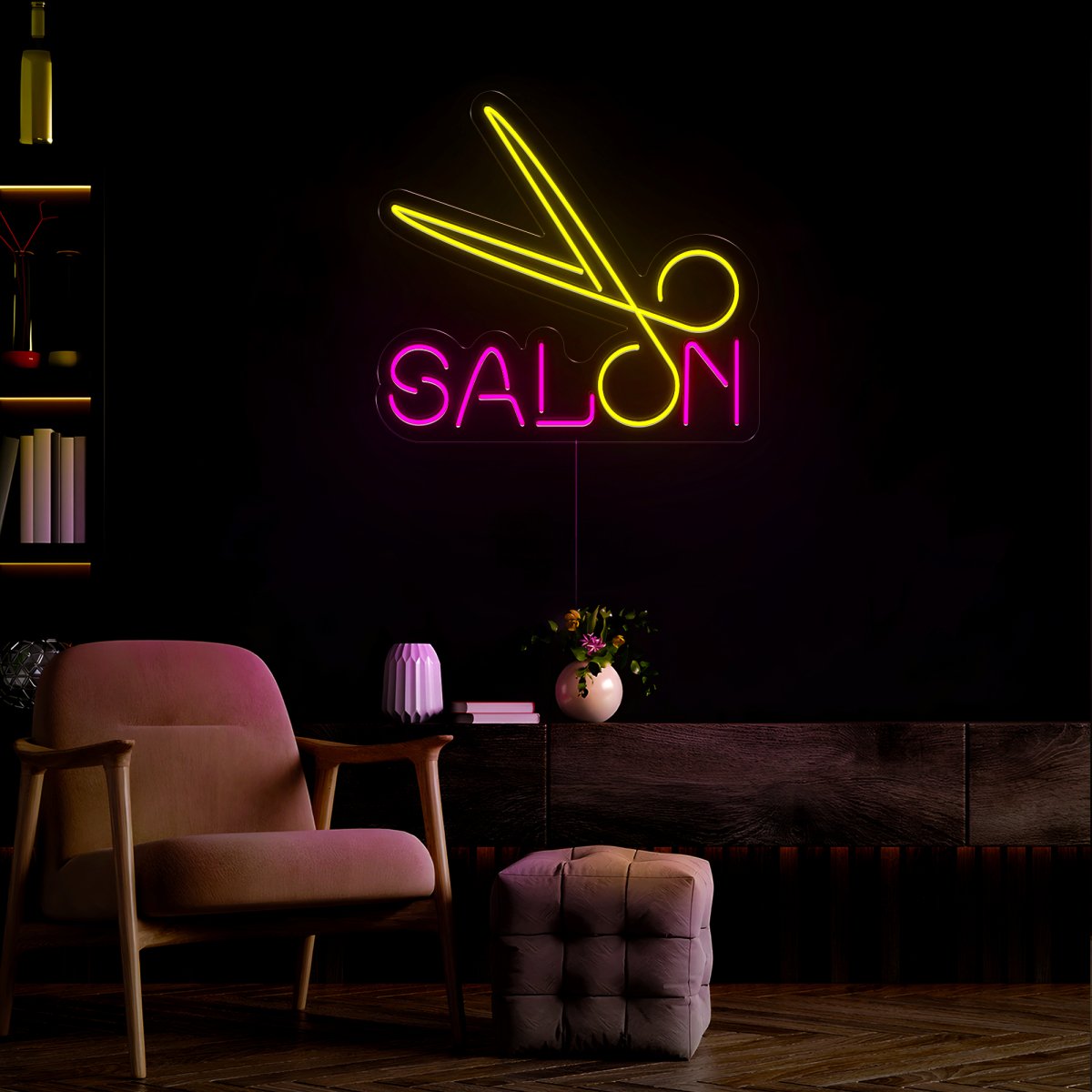Hair Salon Neon Sign - Reels Custom