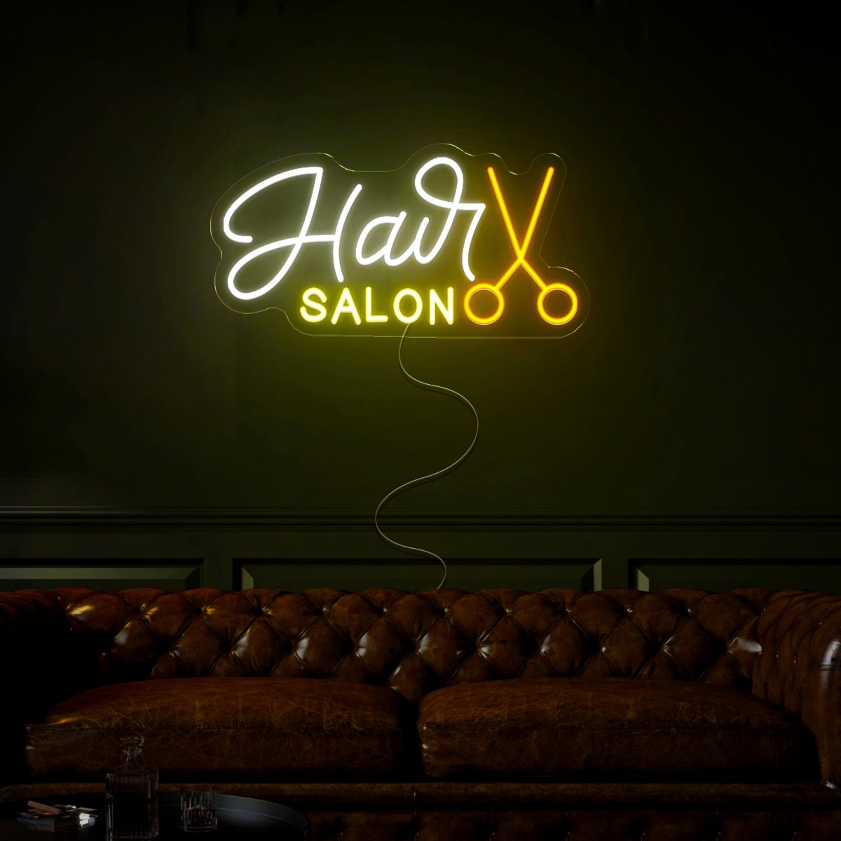 Hair Salon Neon Sign - Reels Custom