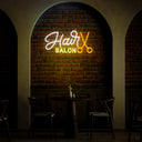 Hair Salon Neon Sign - Reels Custom