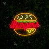 Hamburger Restaurant Neon Sign - Reels Custom
