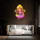 Hamsa Hand Artwork Neon Sign - Reels Custom