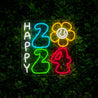 Happy 2024 Neon Sign - Reels Custom