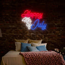 Happy 4th Of July Neon Sign - Reels Custom