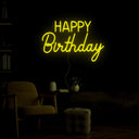 Happy Birthday Neon Sign - Reels Custom