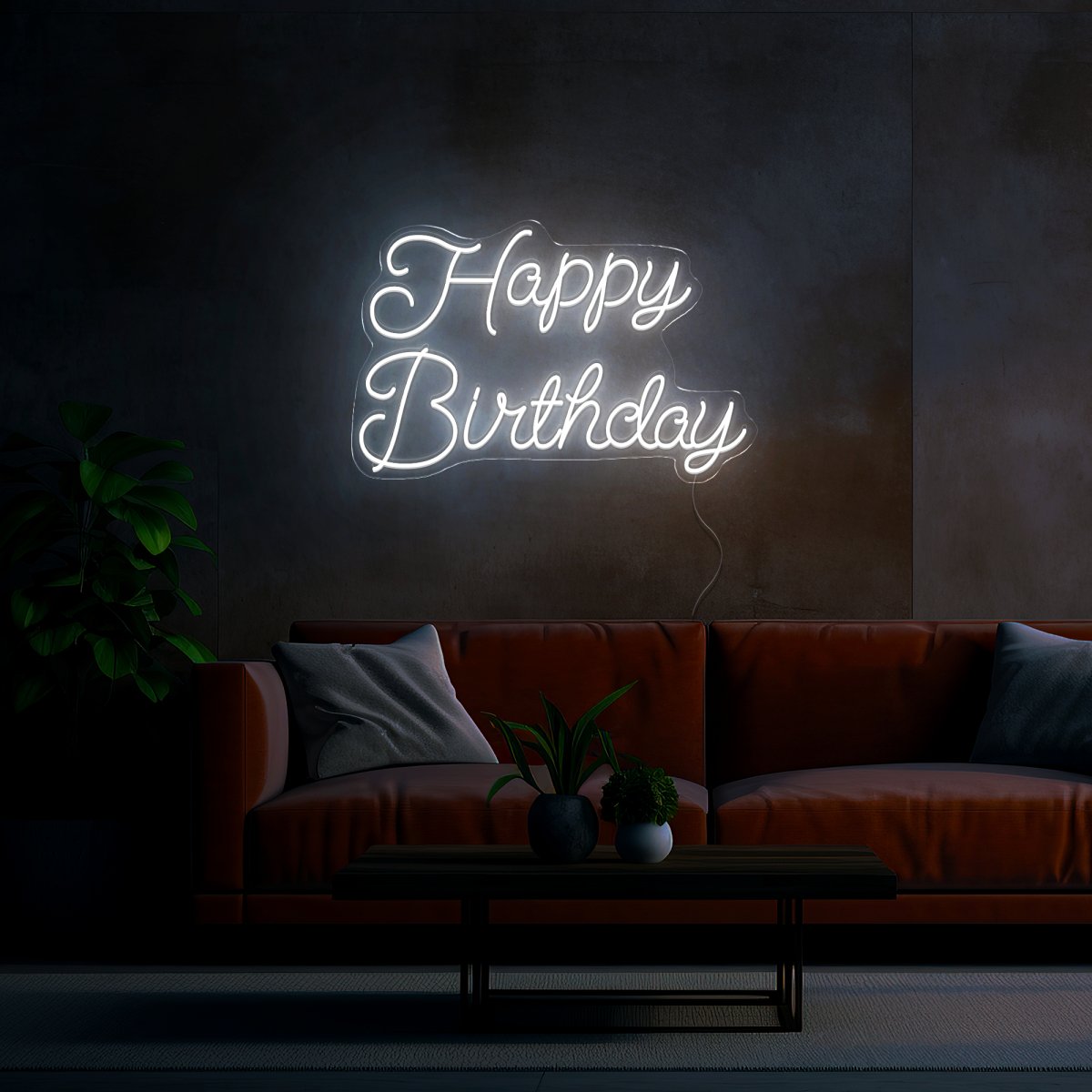 Happy Birthday Neon Sign - Reels Custom