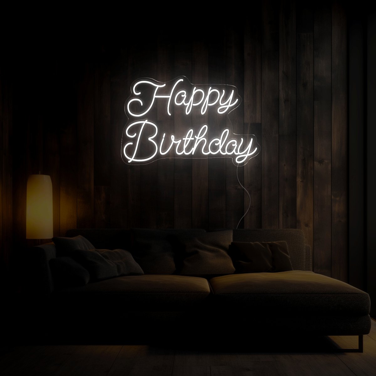 Happy Birthday Neon Sign - Reels Custom