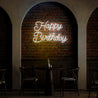 Happy Birthday Neon Sign - Reels Custom