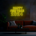 Happy New Year 2024 Neon Sign - Reels Custom