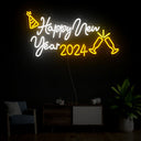 Happy New Year 2024 Neon Sign - Reels Custom