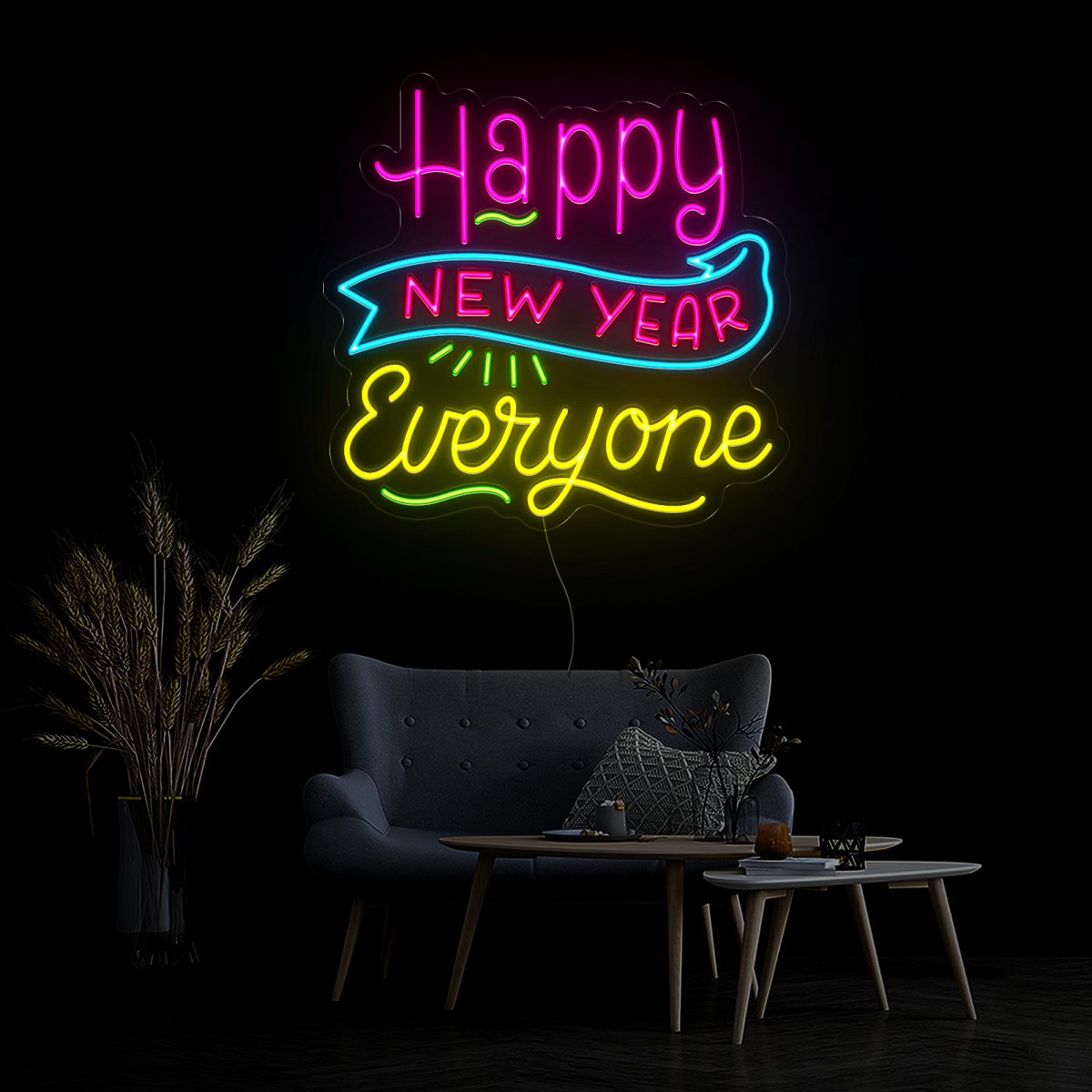 Happy New Year Everyone Neon Sign - Reels Custom