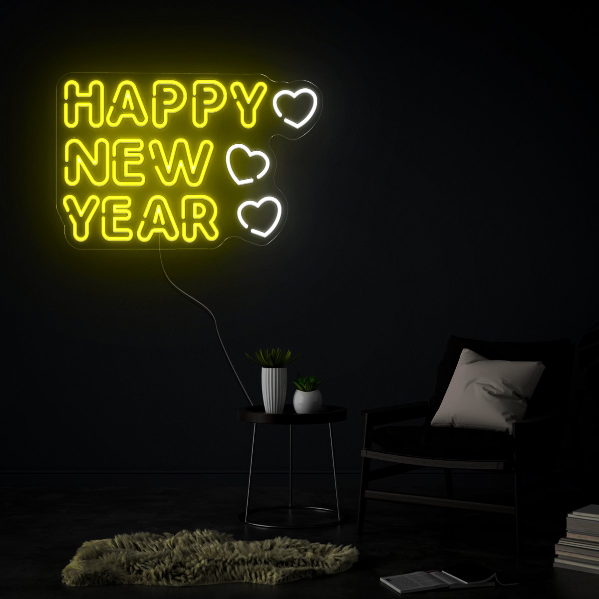 Happy New Year Neon Sign - Reels Custom