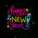 Happy New Year Neon Sign - Reels Custom