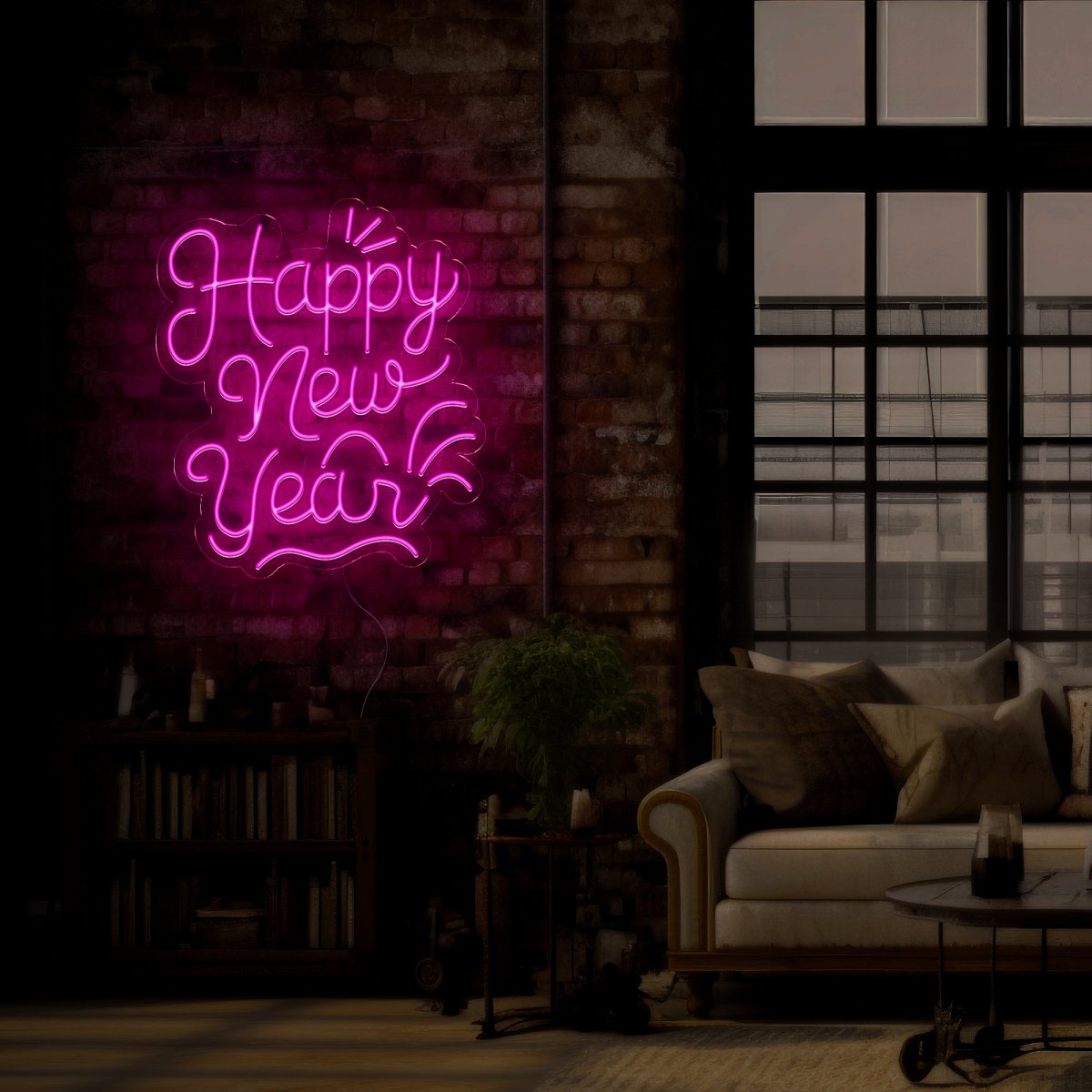 Happy New Year Neon Sign - Reels Custom