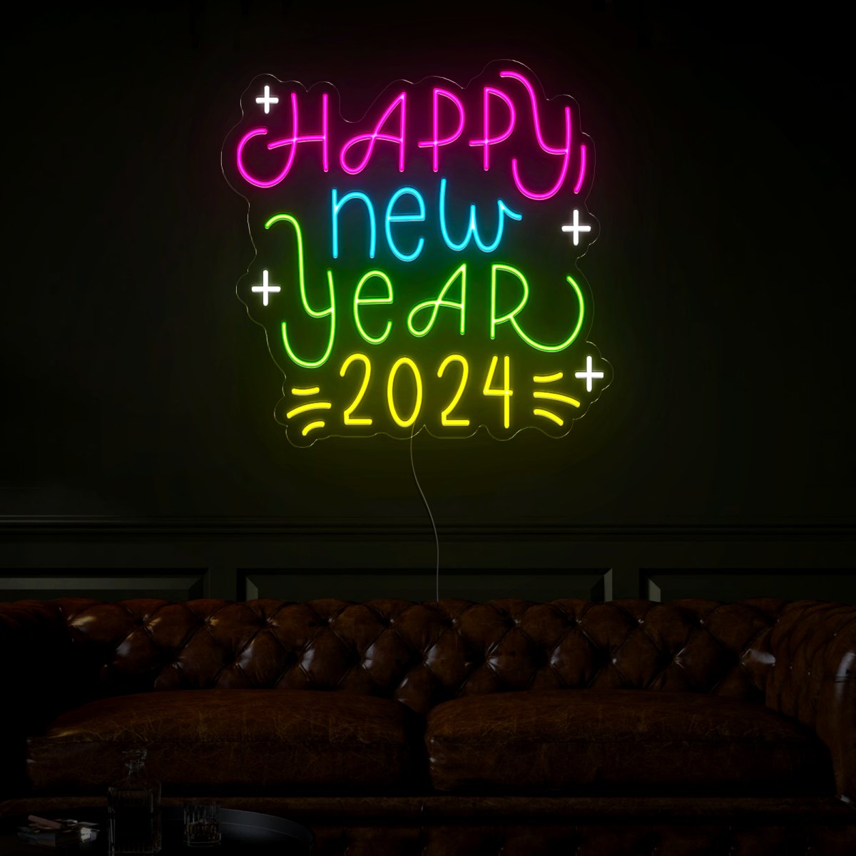 Happy New Year Neon Sign - Reels Custom