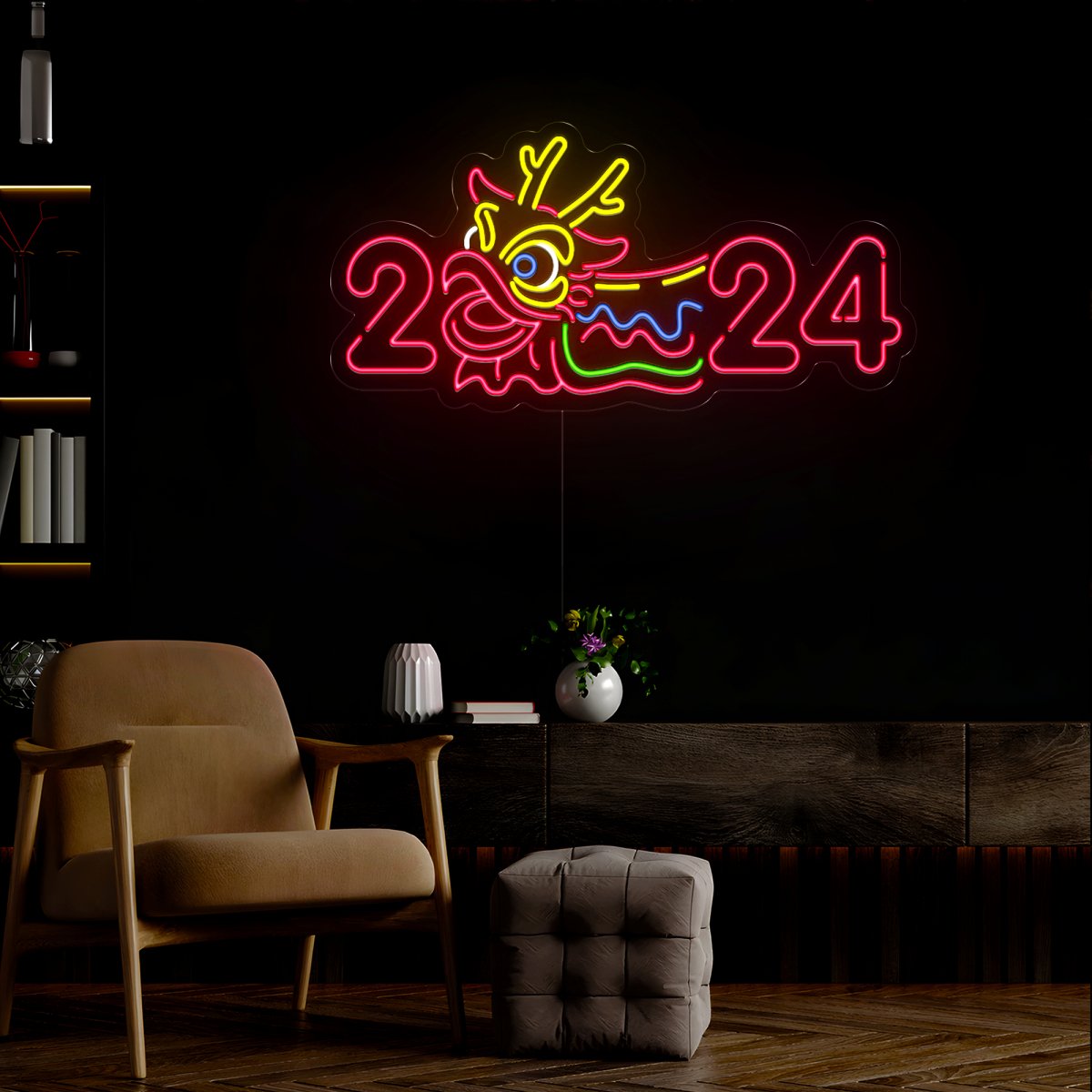 Happy New Year Neon Sign - Reels Custom