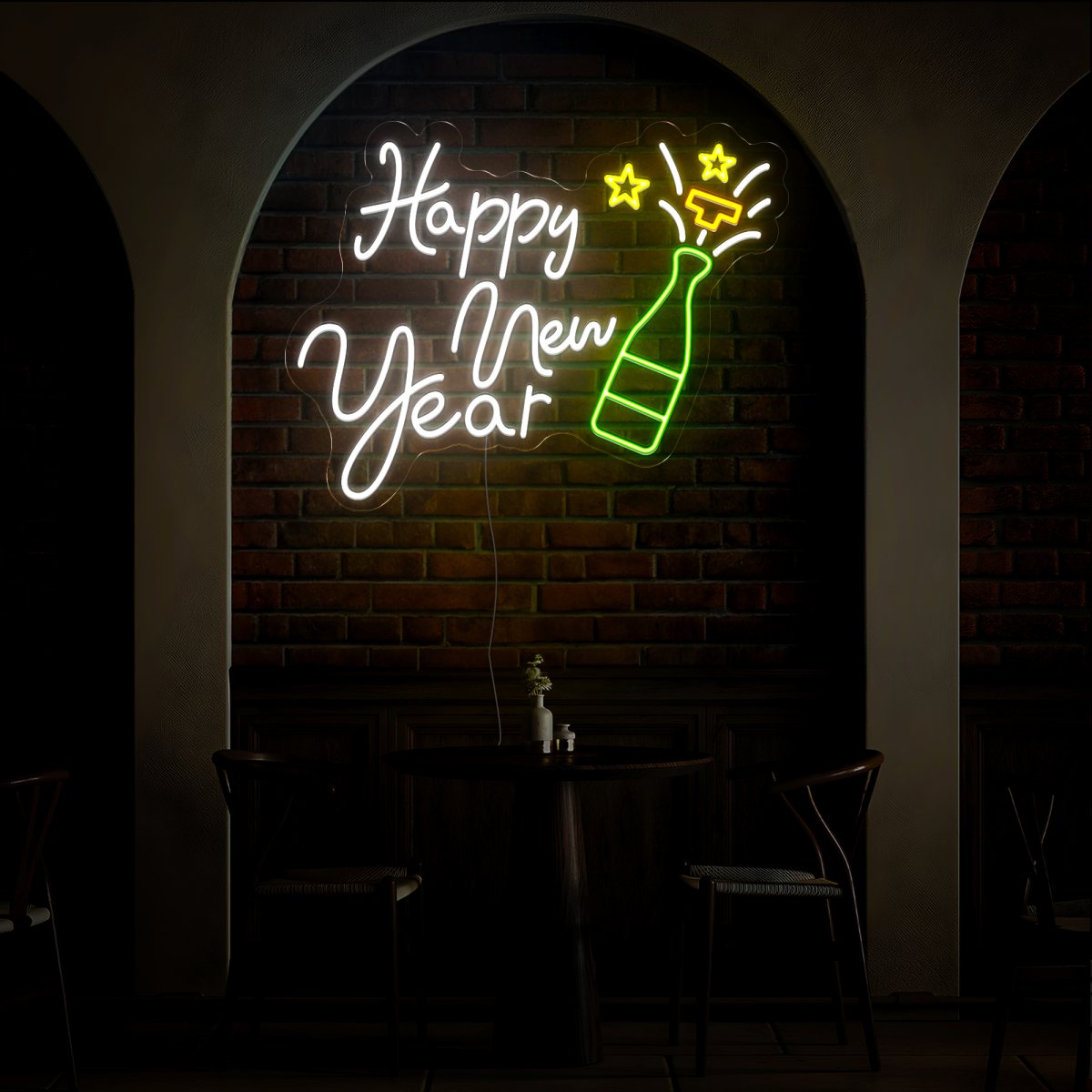 Happy New Year Neon Sign - Reels Custom