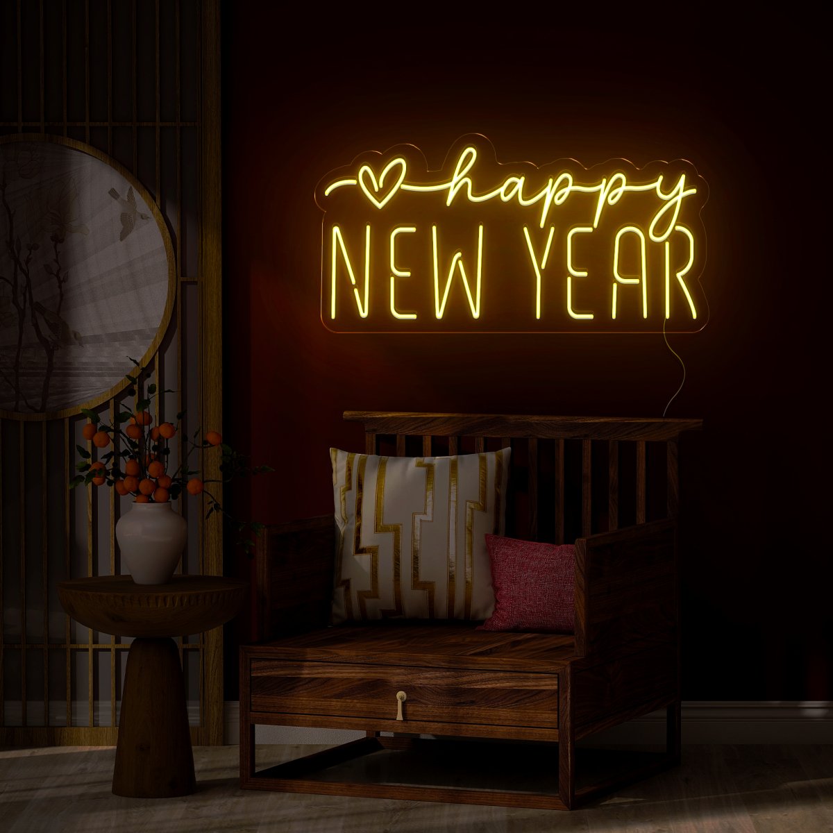 Happy New Year Neon Sign - Reels Custom